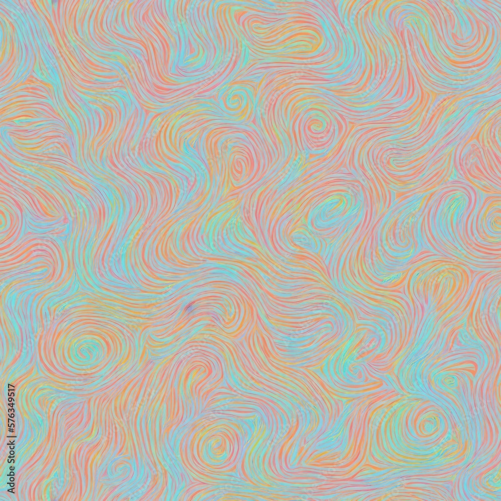 Abstract seamless patterns with organic lines as a background shape texture and a palette of pale colors, generative ai Abstract seamless patterns with organic lines as a background shape texture and a palette of pale colors, generative ai