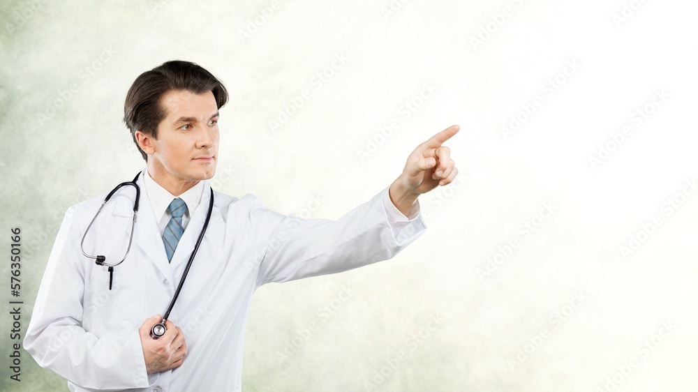 Portrait of young doctor, healthcare worker posing Portrait of young doctor, healthcare worker posing