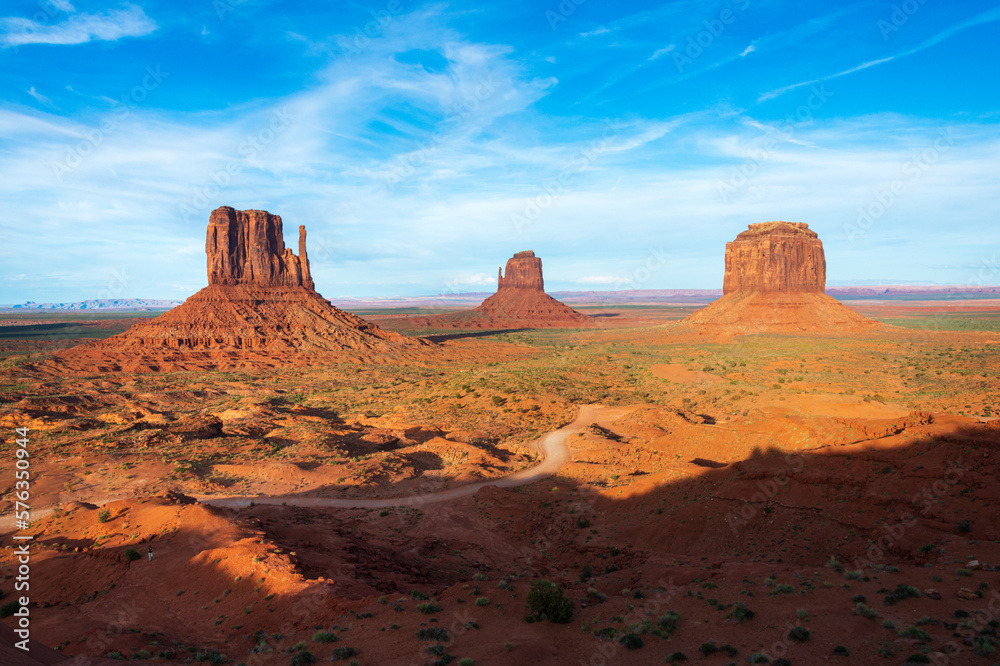 The Mittens at Monument Valley Navajo Tribal Park The Mittens at Monument Valley Navajo Tribal Park