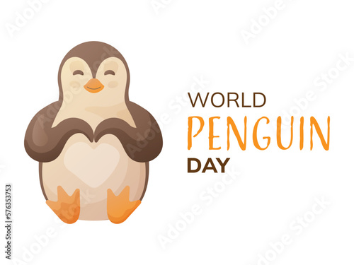 world penguin day banner
