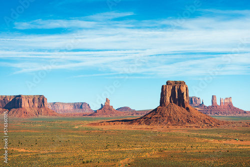 The Three Sisters at Monument Valley Navajo Tribal Park