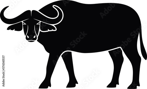 Buffalo logo. Isolated Buffalo on white background