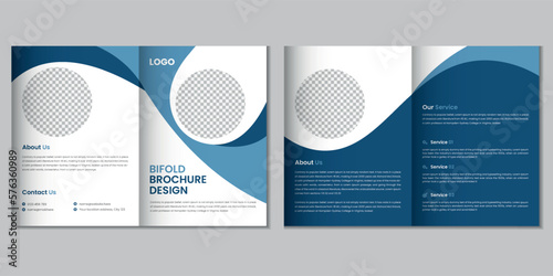 Bifold brochure, company profile, flyer, magazine, annual report, portfolio a4 size template design