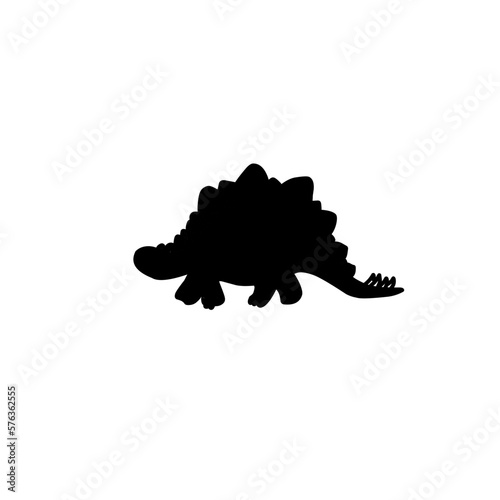 Silhouettes of dinosaurs