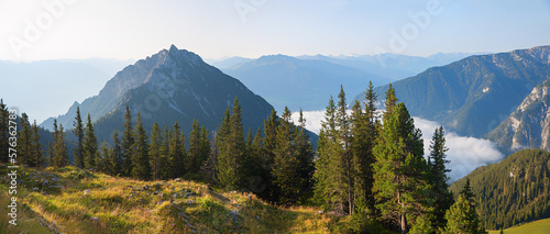 Ebner Joch mountain, tirolean alps panorama