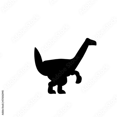 Silhouettes of dinosaurs