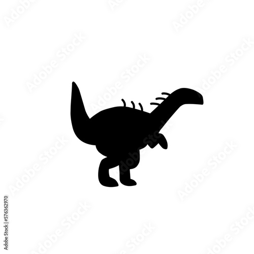 Silhouettes of dinosaurs