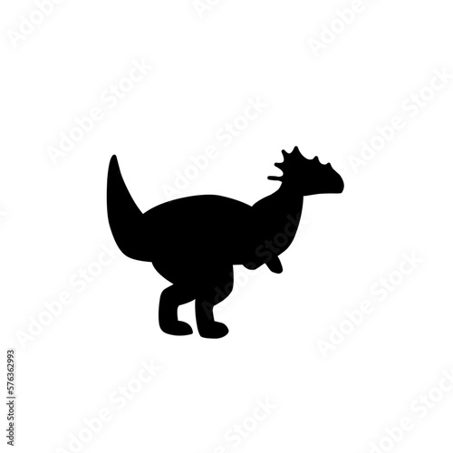 Silhouettes of dinosaurs