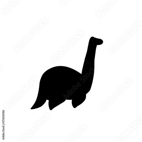 Silhouettes of dinosaurs