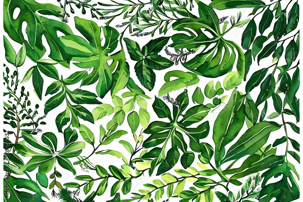 Botanic Card, Watercolor invitation design with herbs and leaves. Hand painted floral background. Template. green Frame. drawing nature. Generative AI Botanic Card, Watercolor invitation design with herbs and leaves. Hand painted floral background. Template. green Frame. drawing nature. Generative AI