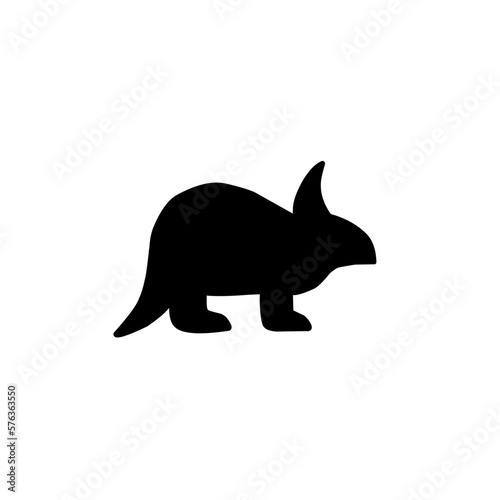 Silhouettes of dinosaurs