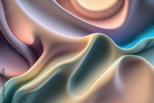 Generative AI: Abstract Background with  Wave and Bright colors