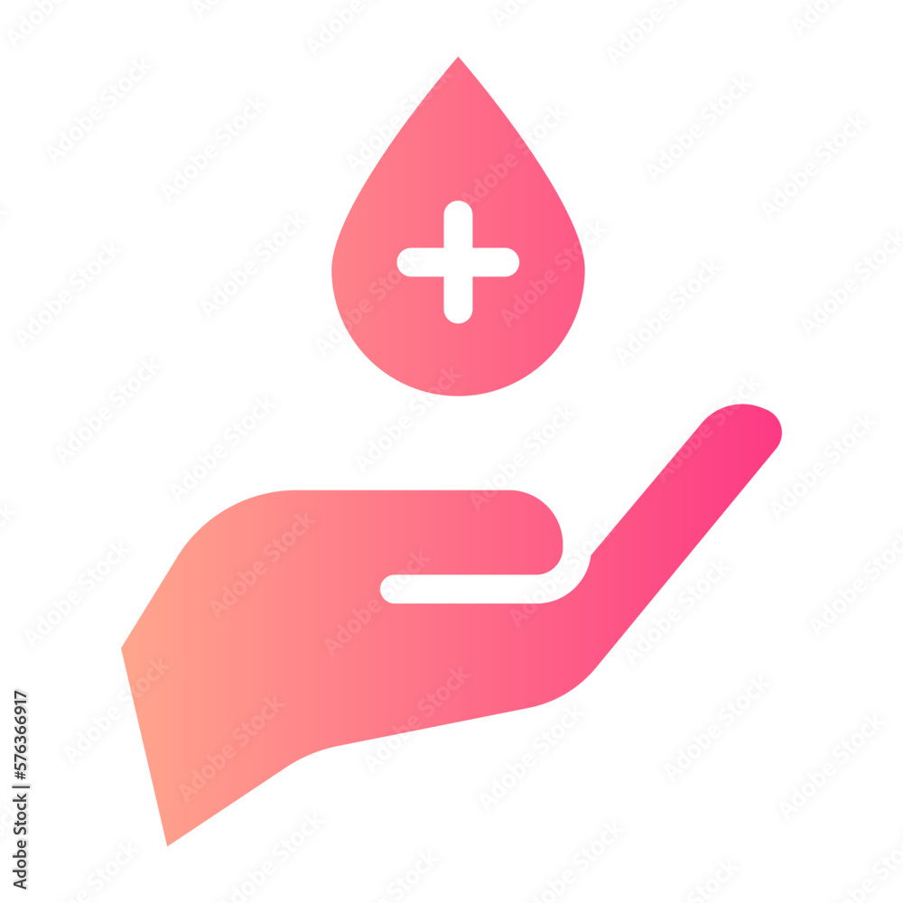 Fototapeta premium blood donation gradient icon