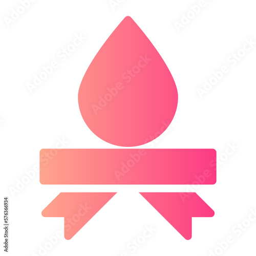 blood drop gradient icon