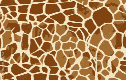 Giraffe Skin Repeating Pattern Tile, Print Design, Animal Skin Design