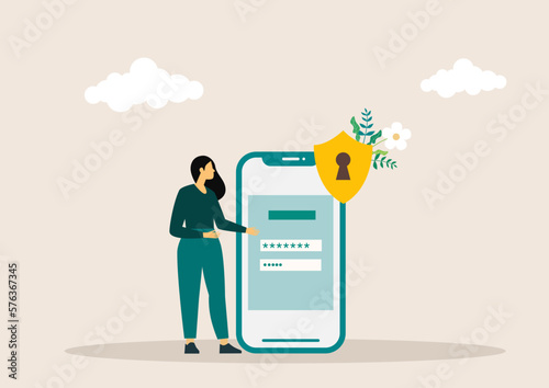 Cyber security software abstract concept vector illustration. Information security software, antivirus solution, cybersecurity program, network safety, corporate data protection abstract metaphor.
