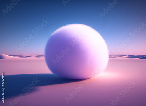 Abstract pink and blue dreamy scene on alien planet
