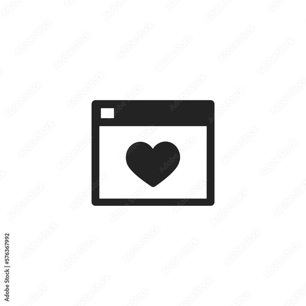 Favorite Page - Pictogram (icon) Favorite Page - Pictogram (icon)