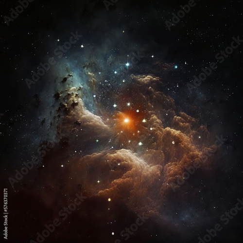 stars and nebula - AI Generative