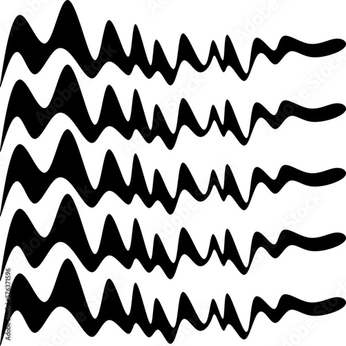 black seamless zigzag pattern on white background sharp cut edge symbol cabel wires phone cord telephone wire photo