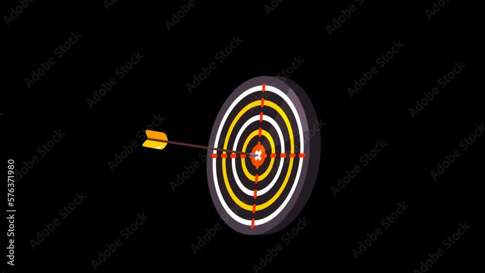 animated target and arrow in alpha channel animated target and arrow in alpha channel