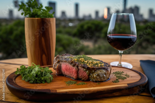 Savoring the Succulent and Juicy Argentine Steak with AI Generative