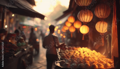 Vietnam's Bustling Street Markets: A Journey into the Heart of Culture AI Generative