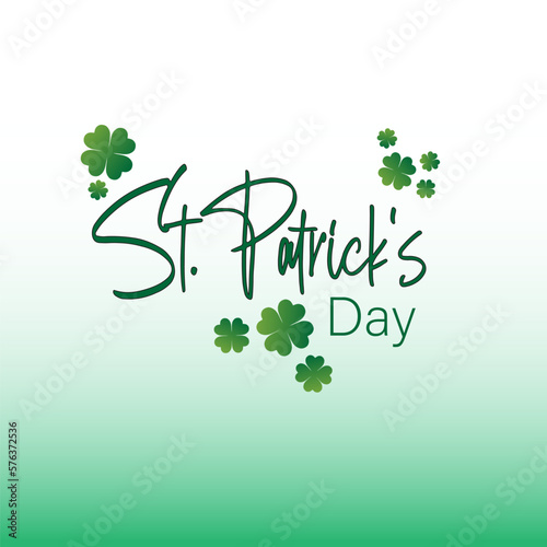 st patrick day typograhphy. Suitable for card  banner  or poster