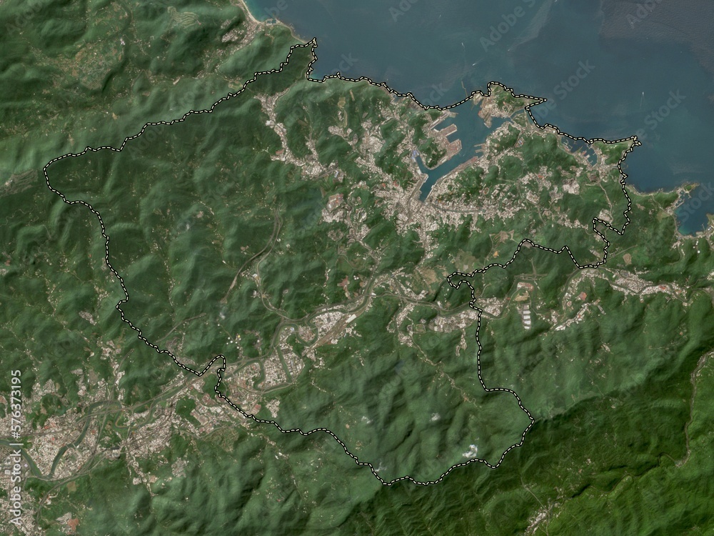 Keelung, Taiwan. Low-res satellite. No legend