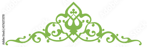 Decorative middle eastern ornament. Traditional islamic element