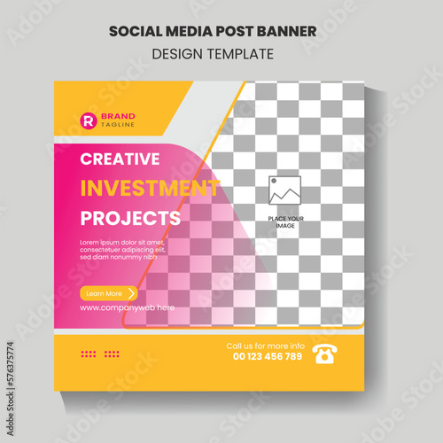 Digital Marketing Agency Web banner And Modern Corporate Social Media Post Template.