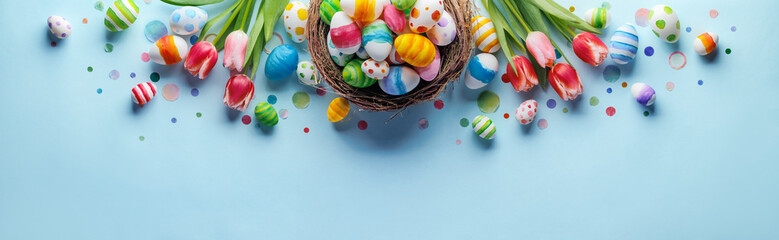 Watercolor easter eggs