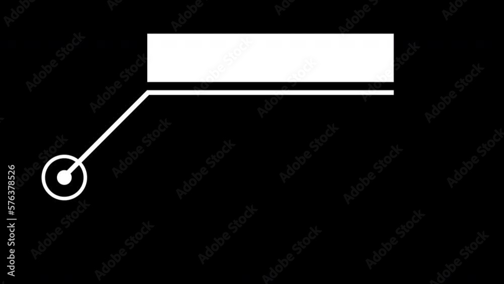 Simple trendy digital hud call out action title lower third in 4K ProRes. Alpha channel.