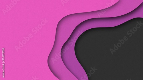 Purple colour paper cut 3d background with copy space for text