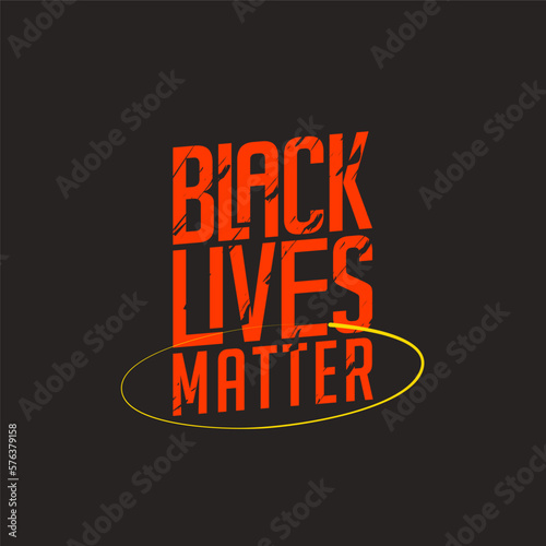 social media template poster. black lives matter, vector illustration