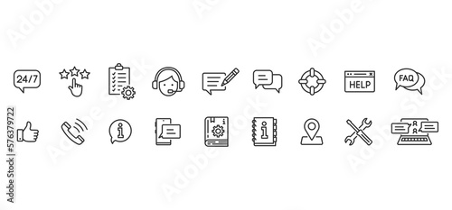 Customer Service and Support icons
