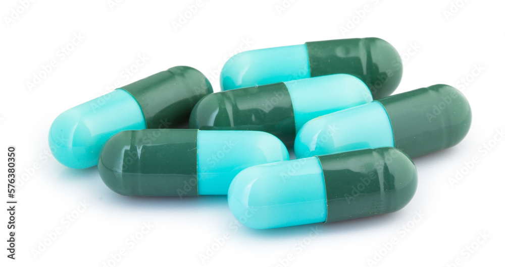 Capsule drug isolated on white background Capsule drug isolated on white background