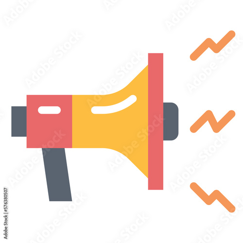 megaphone flat icon style