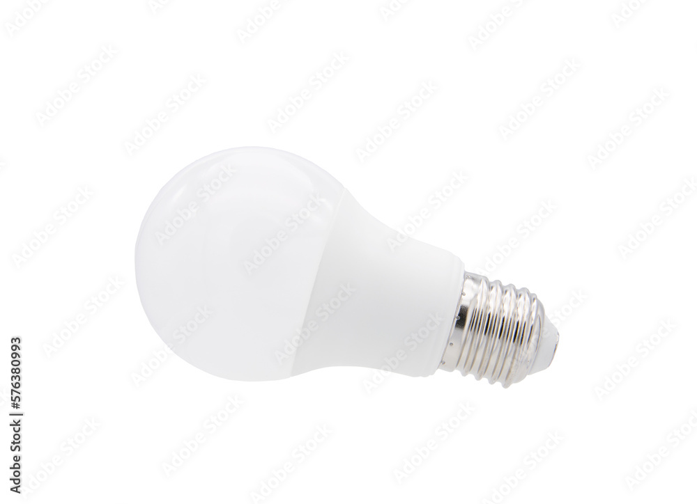White light bulb on transparent background png file. White light bulb on transparent background png file.