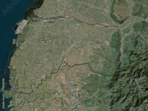 Yulin, Taiwan. High-res satellite. No legend photo