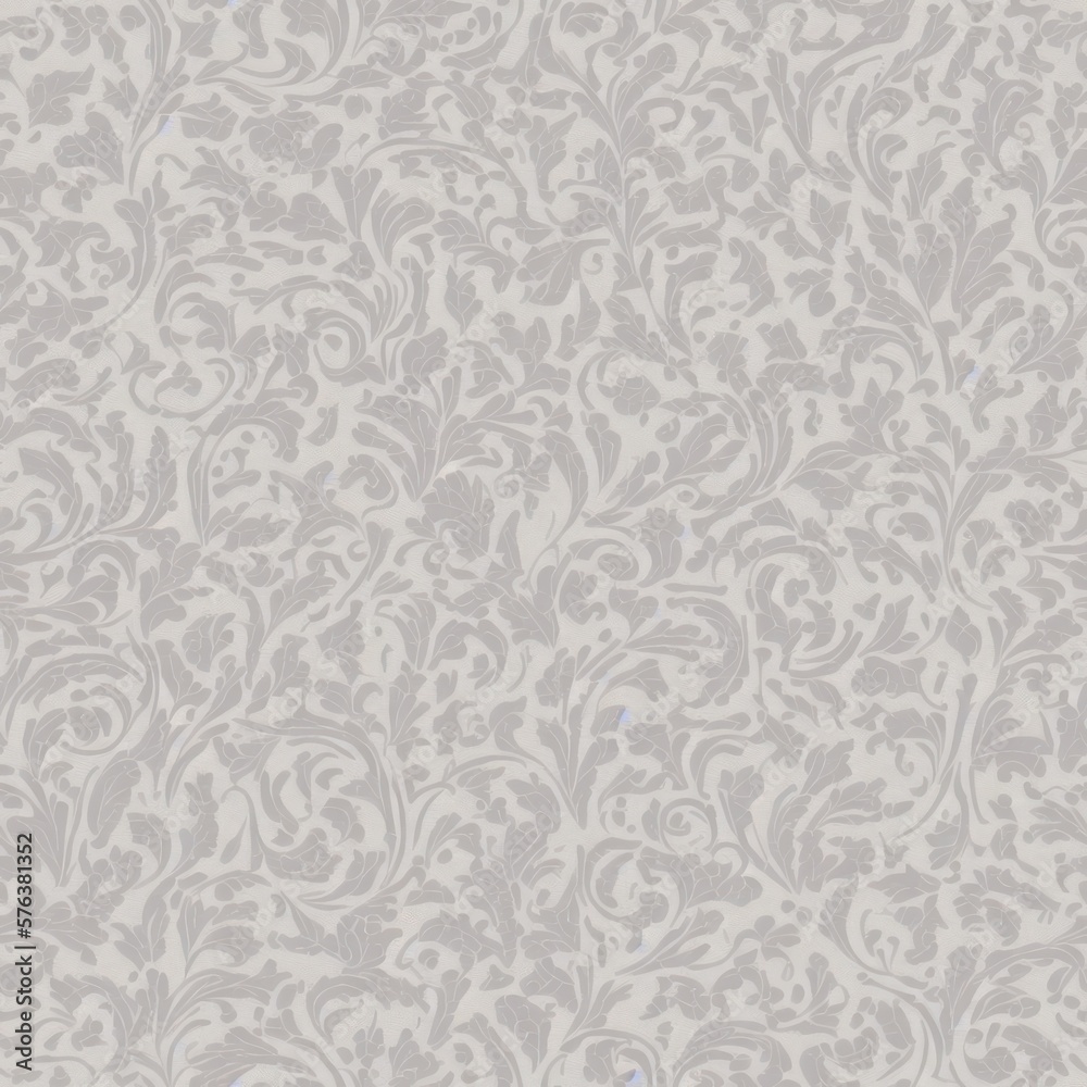 An abstract damask seamless pattern background in pale colors, generative ai An abstract damask seamless pattern background in pale colors, generative ai