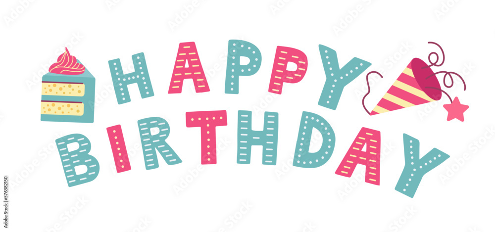 Happy Birthday, gorgeous lettering written with elegant calligraphic font or script. Happy Birthday, gorgeous lettering written with elegant calligraphic font or script.