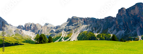 Mountains isolated on transparent background. PNG.