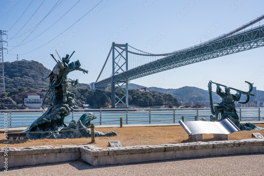 関門海峡と壇ノ浦古戦場跡 Stock Photo | Adobe Stock