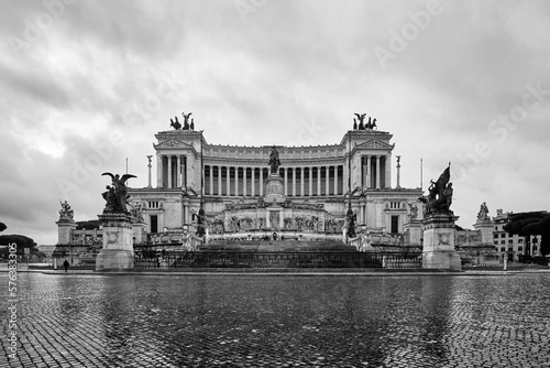 Photography Altare della Patria also know as Vittoriano, neoclassical monument dedicated to