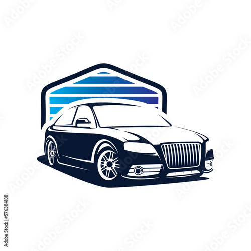 automotive sport car logo design template