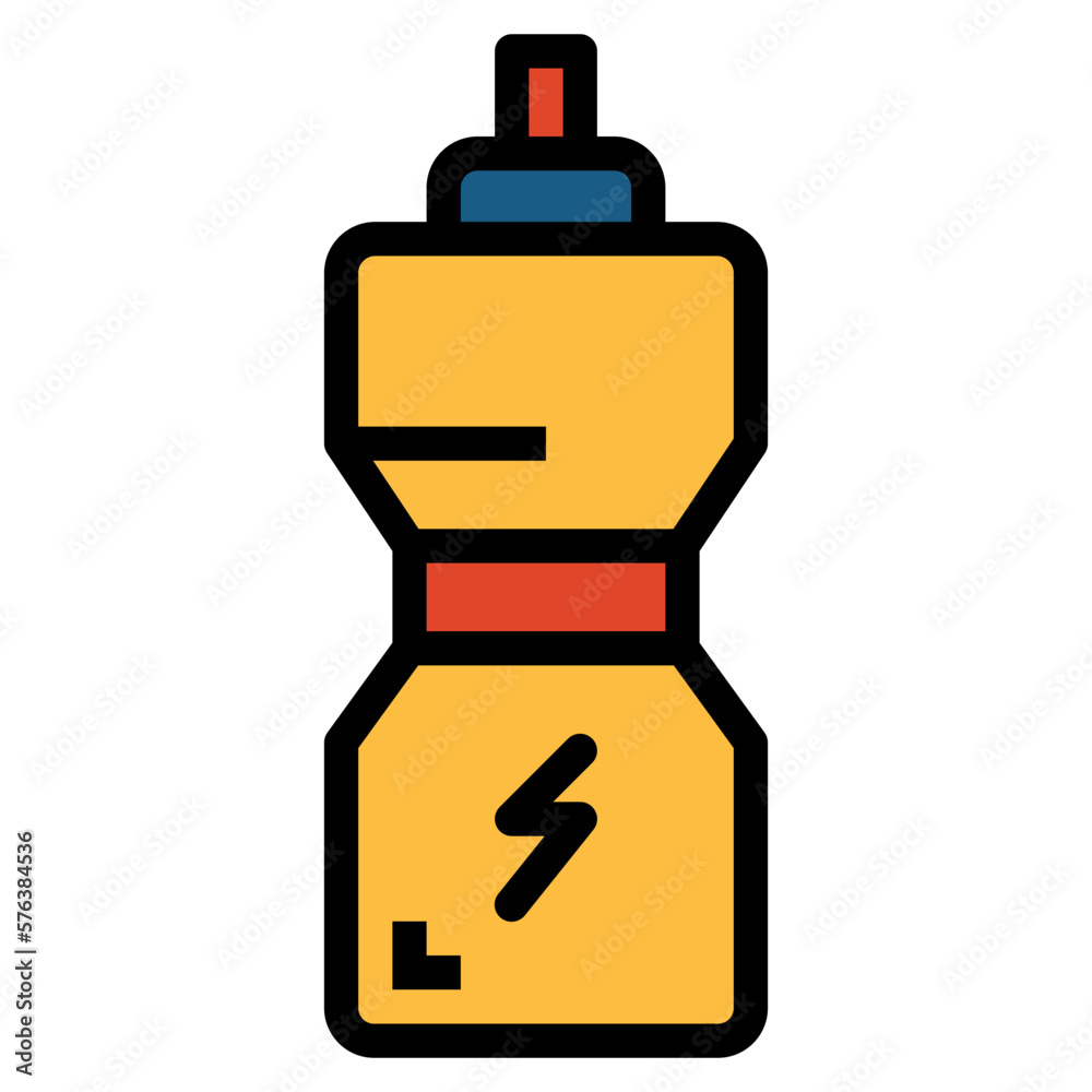 Energy drink filled outline icon style Energy drink filled outline icon style