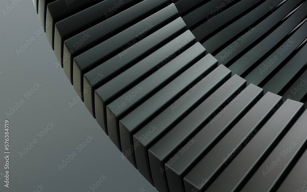 Obraz premium HD background of geometric curve abstract 3d illustration