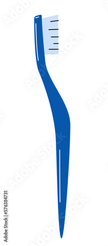 Blue toothbrush vector illustration