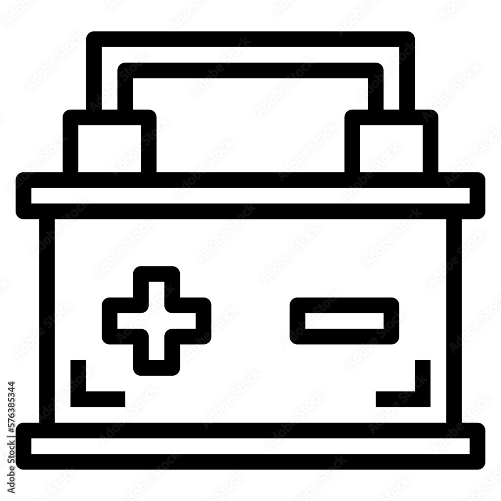 Battery line icon style Battery line icon style